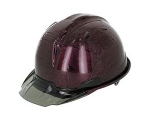 進和化学工業 セーフティーヘルメット SS-19V型T-P式RA プロ仕様 特注カラー：セリーズマープ スモークバイザー TYPE-B 付