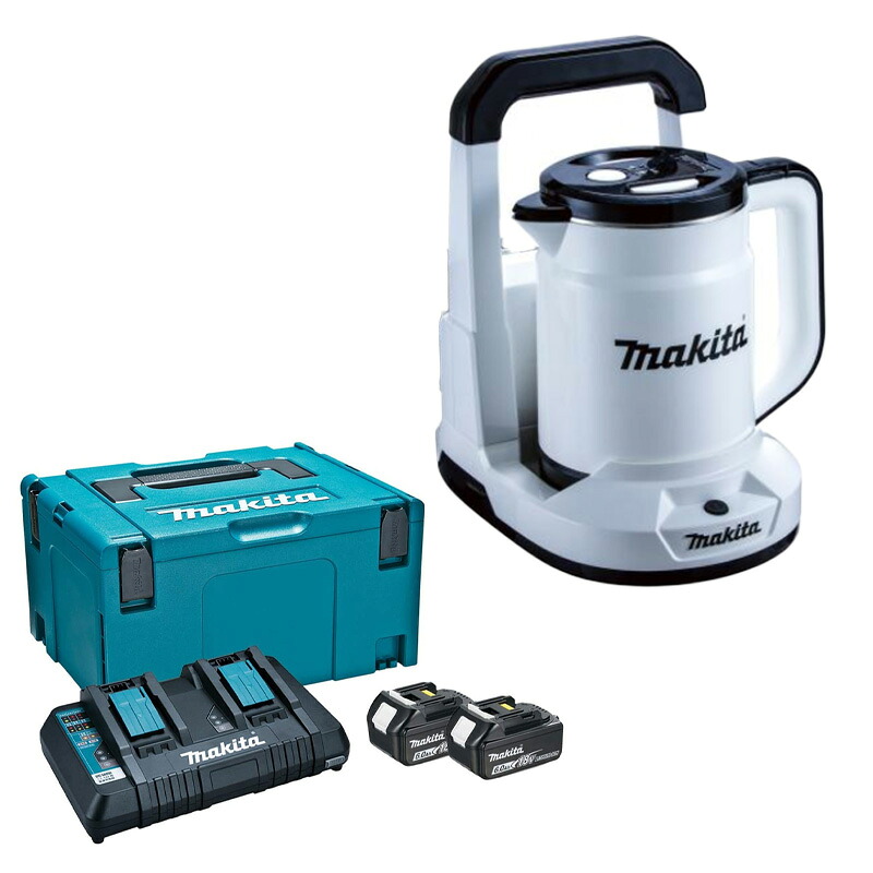 マキタ(makita) KT360DZW+A-61226 充電式ケトル+パワーソースキット1【バッテリー/充電器セット】18V+18V＝36V｜高橋本社　店 43,500円