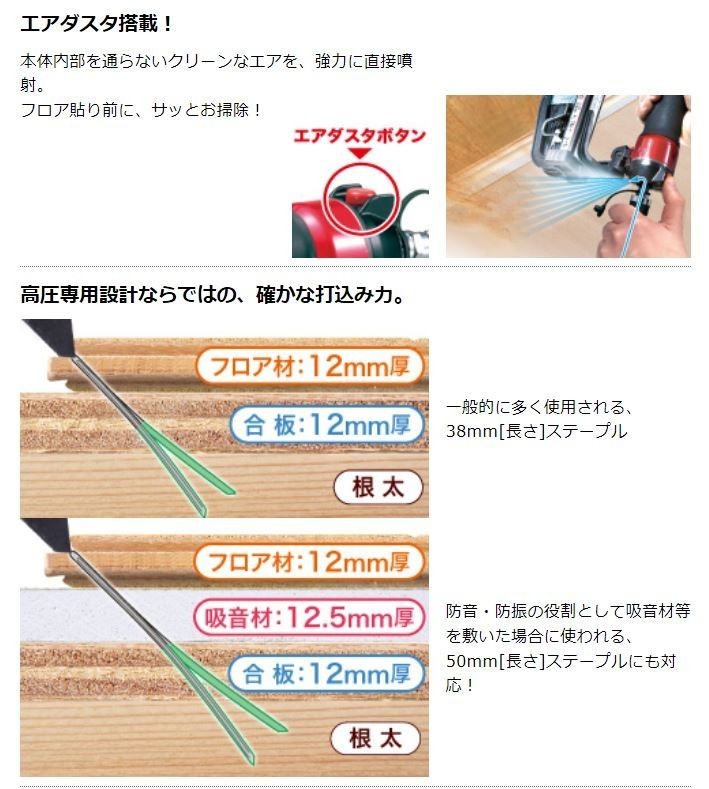 マキタ Makita 50mmフロアステープル At1150ha 高圧フロアタッカー 21年新作入荷 At1150ha