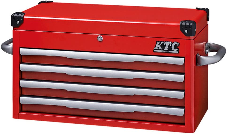 【法人送料無料】京都機械工具(KTC) ツールチェスト 4段4引出し レッド EKR-1004R 直送品 代引不可｜高橋本社　店
