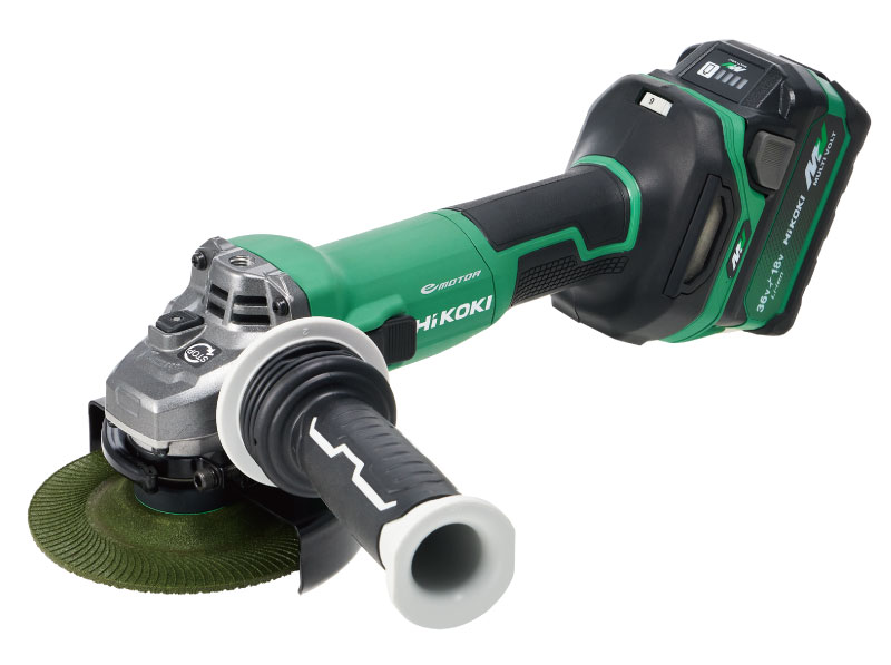 HiKOKI(ハイコーキ) G3613DC(2XPZ) 充電式125mmディスクグラインダー スライドスイッチ 36V【バッテリー2個/充電器セット】マルチボルト