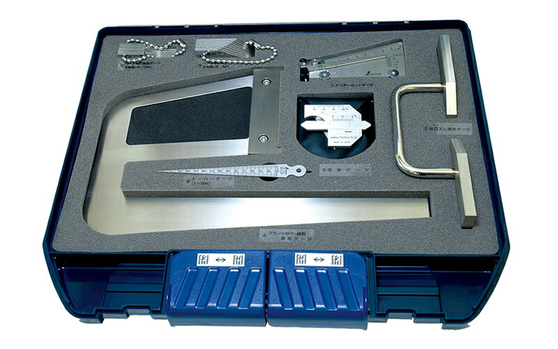 シンワ測定 鉄骨精度測定器具 7点セット 97794