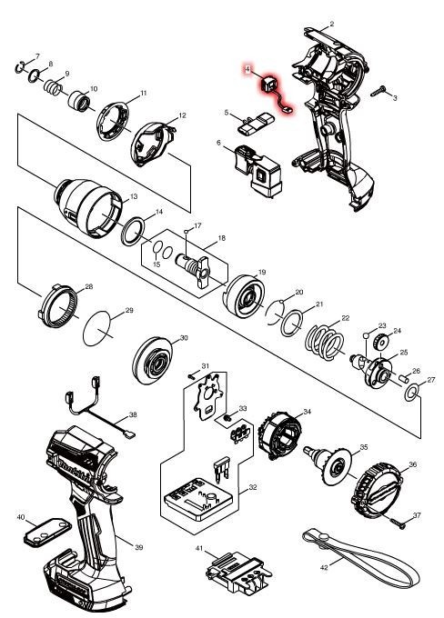楽天市場】マキタ(makita) 部品 アンビルアッセンブリ 135957-7