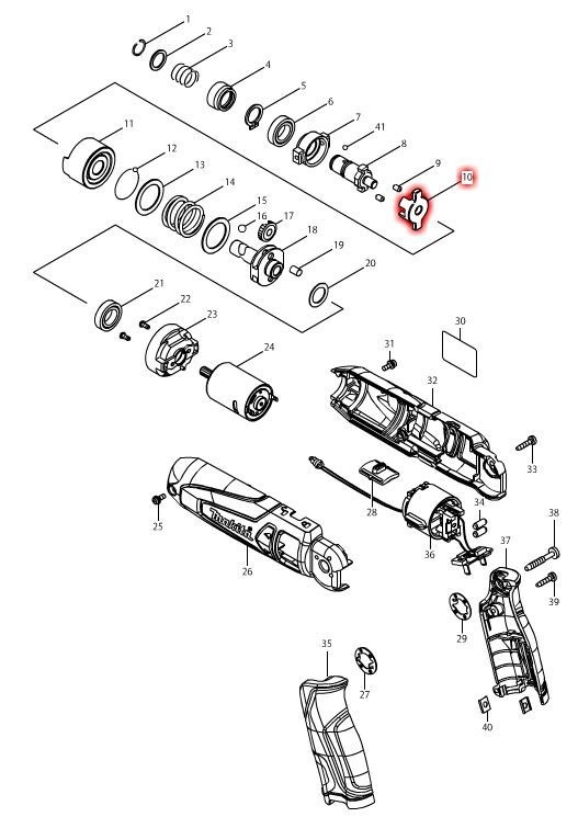 楽天市場】マキタ(makita) 部品 アンビルアッセンブリ 135957-7