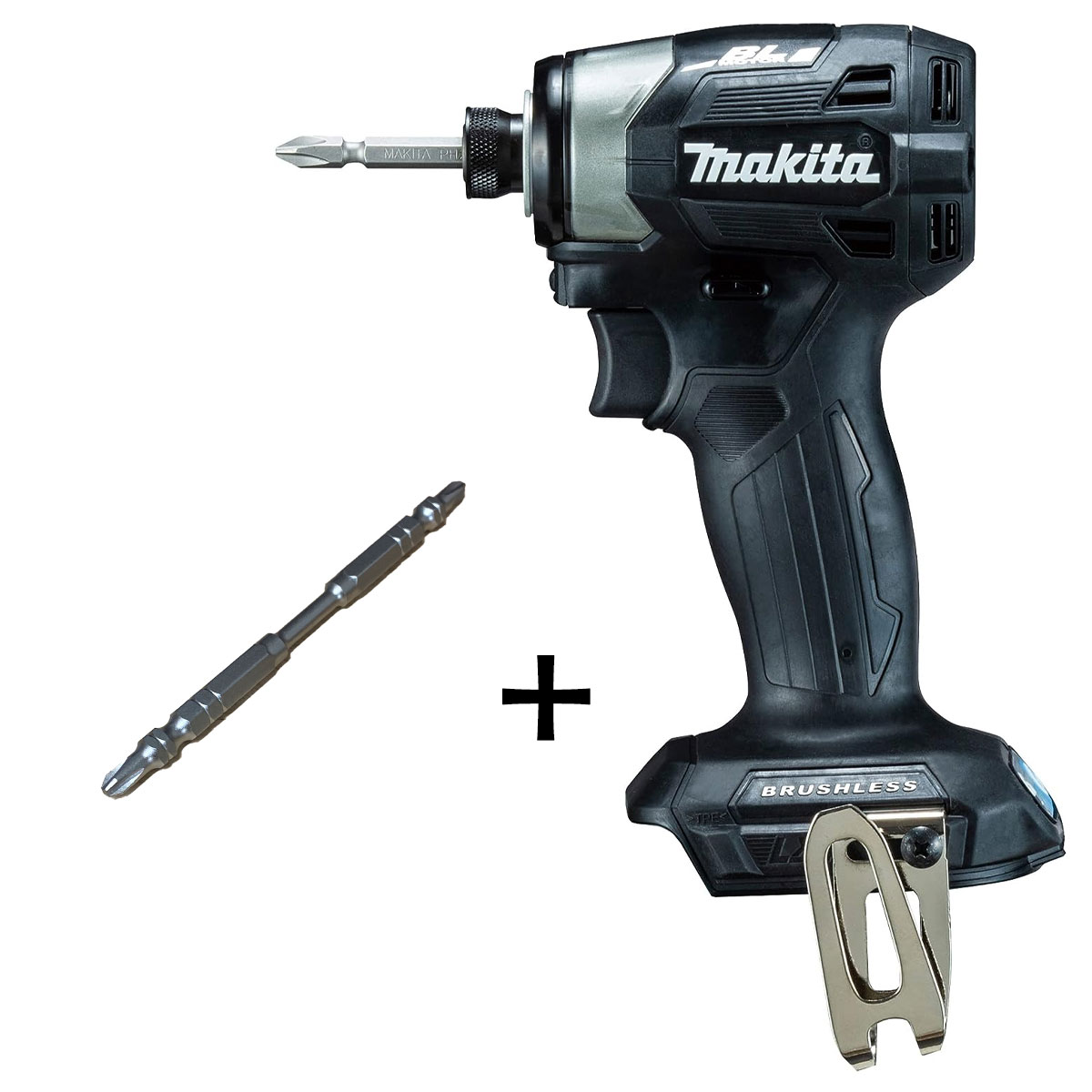 マキタ(makita) TD173DZB+TH-BS+2×110【オリジナルプロ用スリムビットサービス】充電式インパクト 黒 18V ゼロブレ【本体のみ】※|高橋本社 店