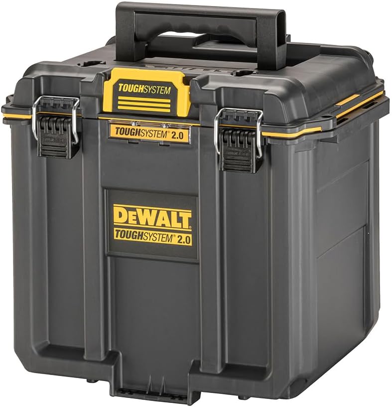 デウォルト(DEWALT) タフシステム2.0 収納 スタンダードBOX ハーフサイズ 工具箱 ツールボックス IP65 防塵 防水 設計 DWST08035-1