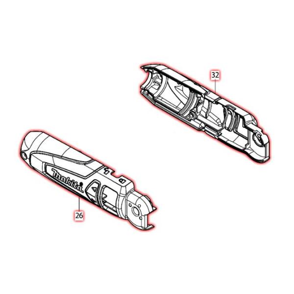 セカンドバッカー グッズセット 楽天市場】マキタ(makita) 部品 ハンドルセット品 188509-3 図番035