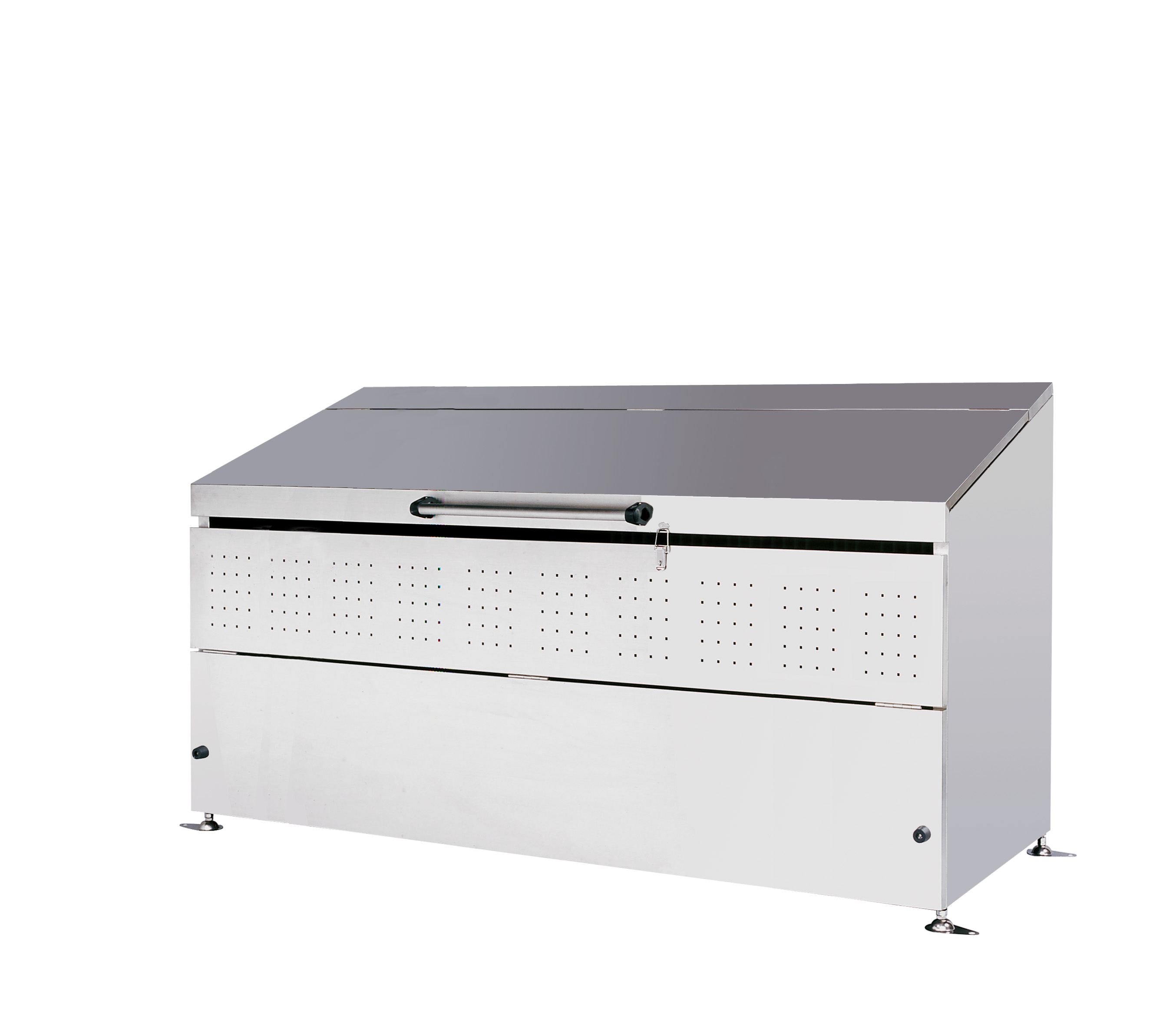 ステンレス ダストボックス ごみ収集庫 DB1200L 組立式 約220×75×111cm 83kg ゴミ収集庫 ごみ収集所 グリーンライフ