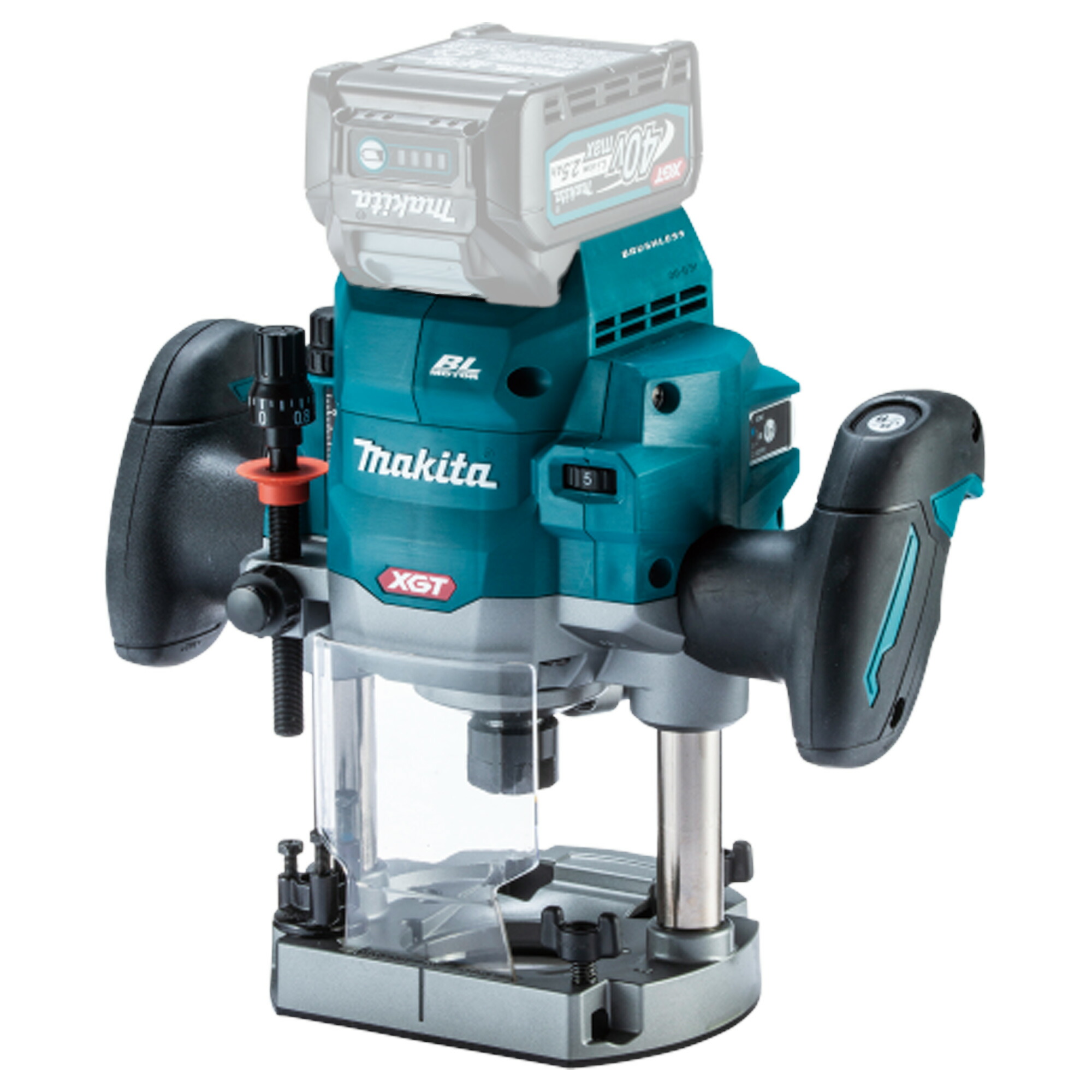 マキタ(makita) RP001GZ 充電式ルータ チャック孔径12mm 40V【本体のみ】AWS 精密作業を支えるプロフェッショナルモデル