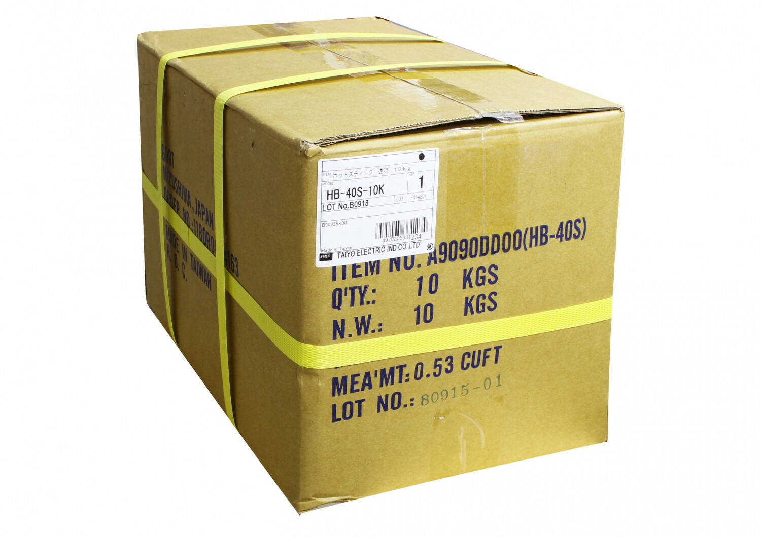ホットスティック 7mm×100mm 透明 10kg(約2500本) HB-40S-10K 太洋電気産業