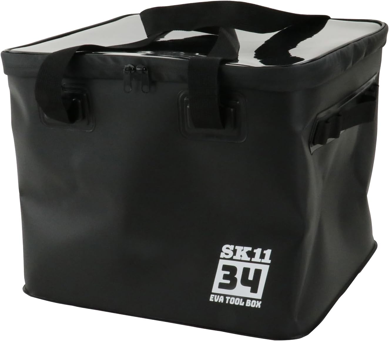 SK11(藤原産業) EVAツールボックス SEVA-34-BK ブラック 34L EVA素材で水に強く軽くて丈夫