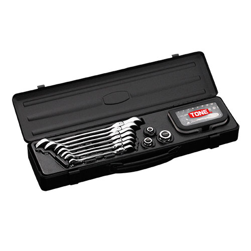 TONE(トネ) 首振クイックラチェットセット メタルケース入り RMFQ700BRBK