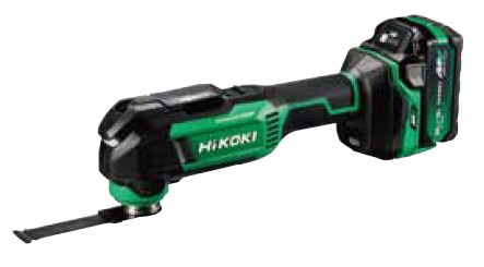 HiKOKI(ハイコーキ) CV36DMA(XPZ) 充電式マルチツール 36V【バッテリー/充電器/セット】マルチボルト対応 ワンアクションブレード交換 ブラシレスモーター 高速切断 防振設計 2灯式LEDライト付 STARLOCK MAX 対応