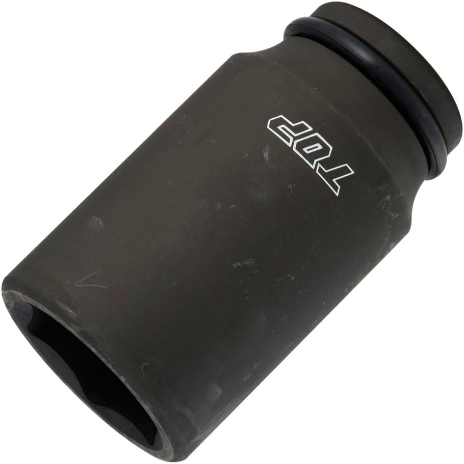 TOP工業(トップ工業) インパクトレンチ用 ディープソケット(差込角19.0mm) 6角サーフェイス 深穴ナット作業向け 高耐久【リング・ピン付】 PT-646L 差込角:19.0mm(3/4) 対辺寸法S:46mm 全長L:100mm ?:24mm