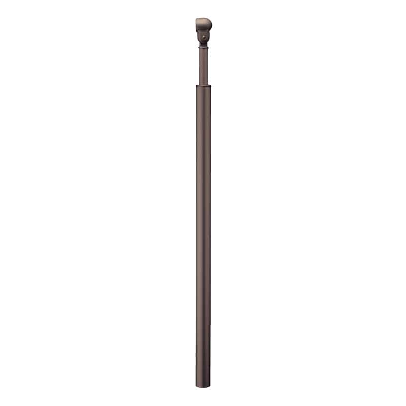BAUHAUS(バウハウス) フリーＲレール埋込式エンド支柱 BJ-94DB ダークブロンズ 040-2894｜高橋本社　店