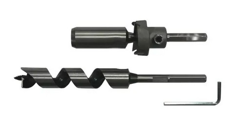 スターエム 超硬座掘錐 小口径 ドリル付 No.28S-D1845 18×45mm 10mm六角軸 木工用 座ぐり 下穴兼用 ドリルビット