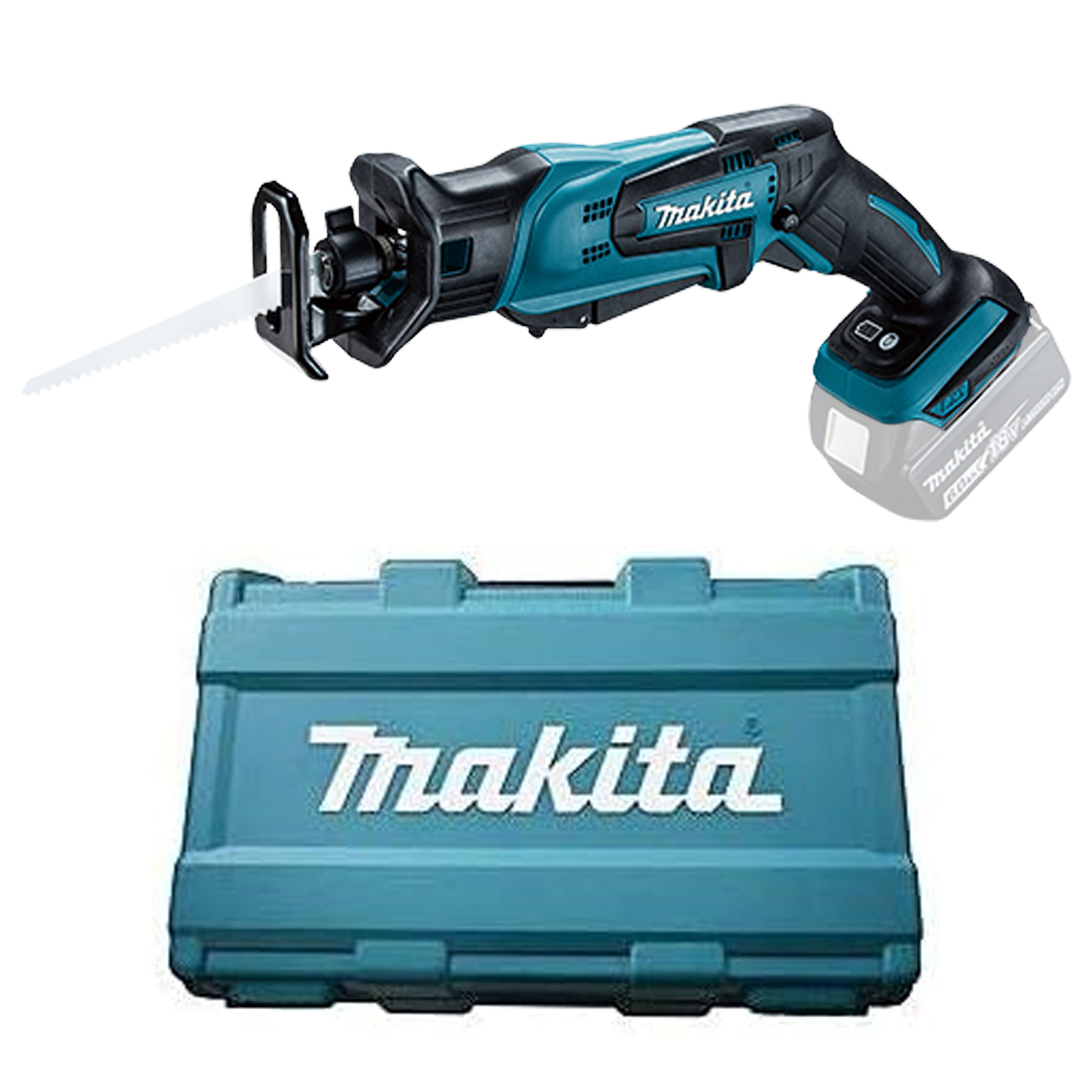マキタ(makita) 充電式レシプロソー JR184DZT 18V 本体のみ＋純正ケース コンパクト軽量 ワンタッチブレード交換 木工 金属 切断｜高橋本社　店
