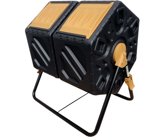 アルミス 屋外用生ごみ処理容器 回転式コンポスト AKS-130L 高さ74cm 長さ23.5cm