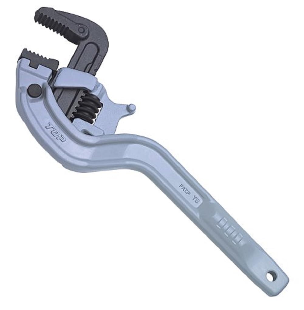 TOP工業(トップ工業) たて型アルミワイドパイレン TPW0832 軽量 接近二丁使い対応 8-32A くわえ口8-50mm 全長275mm