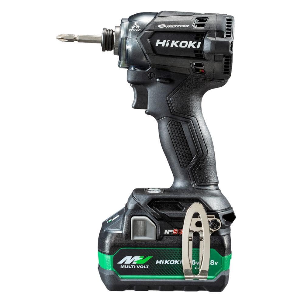 HiKOKI(ハイコーキ) 18Vコードレスインパクトドライバ WH18DC XCBZ トリプルハンマ方式 ストロングブラック 116×241×29mm 1.6kg 長さ114mm