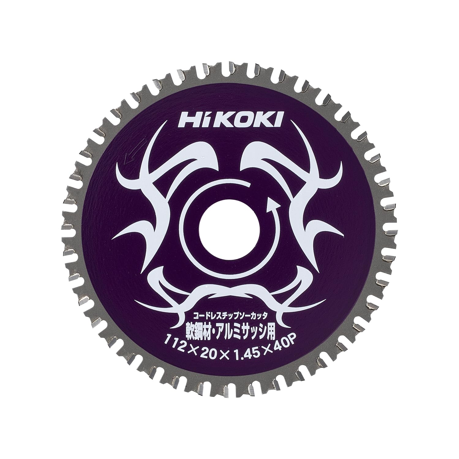 HiKOKI(ハイコーキ) チップソー金属 00326733 薄板鉄板 アルミサッシ用 112mm×40P