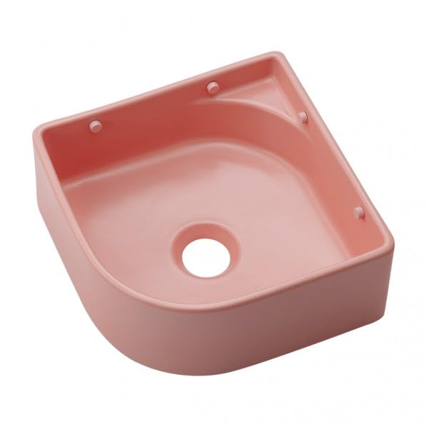 カクダイ 壁掛手洗器 493-244-P フロストピーチ 陶器製