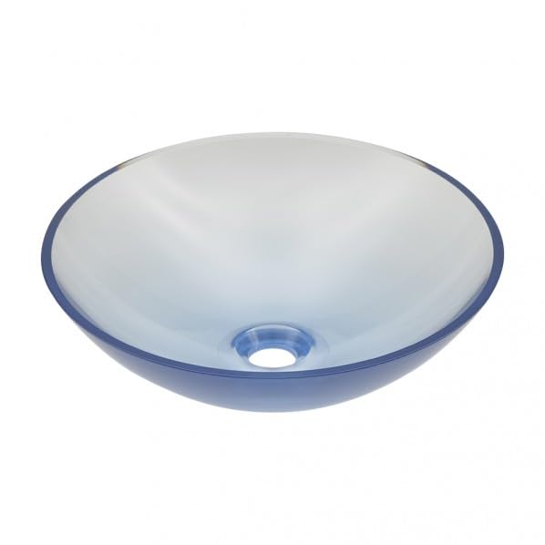 カクダイ 透明手洗器 493-263-B 軽量 樹脂製 置型タンザナイト φ65mm