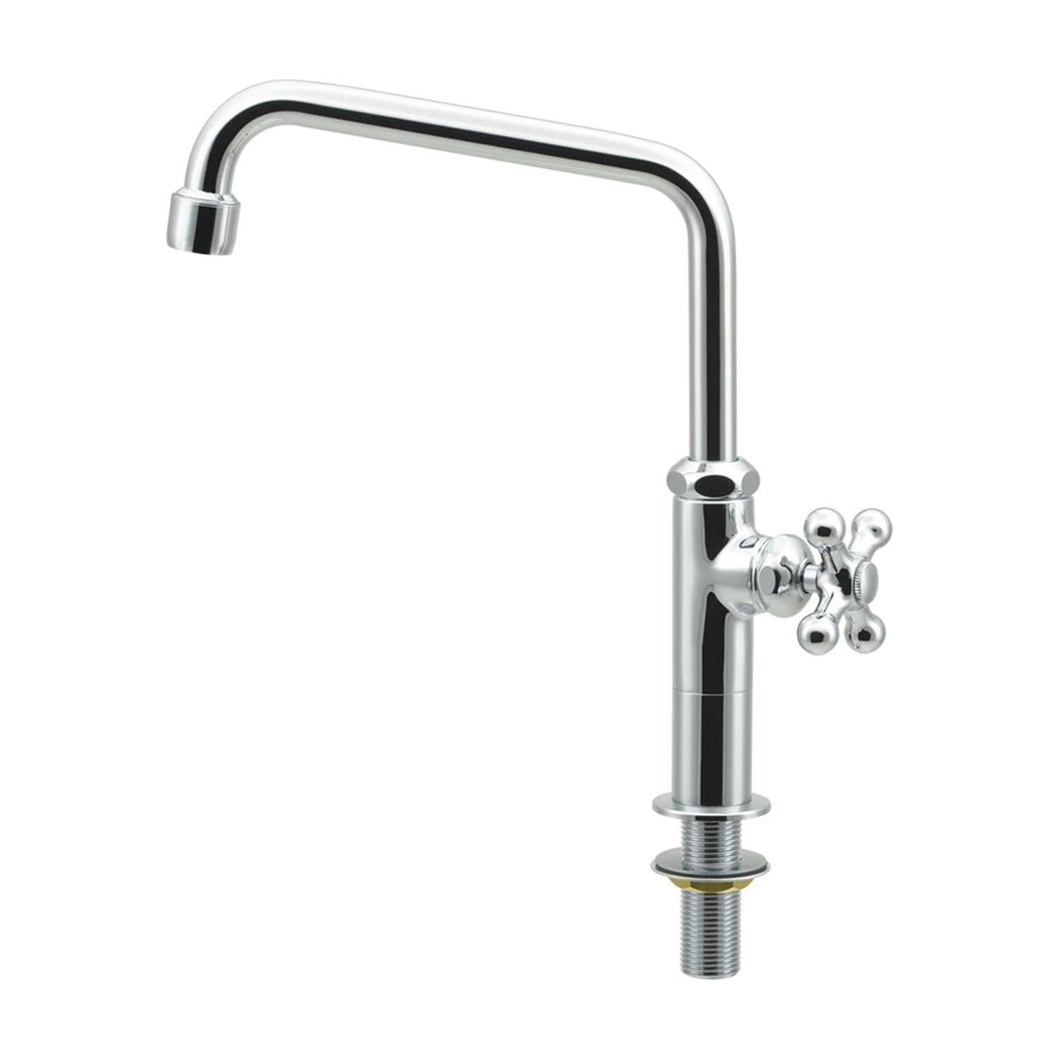 カクダイ 泡沫立形自在水栓 700-788 節水固定コマ仕様 取付穴径22～27mm ネジW22山20