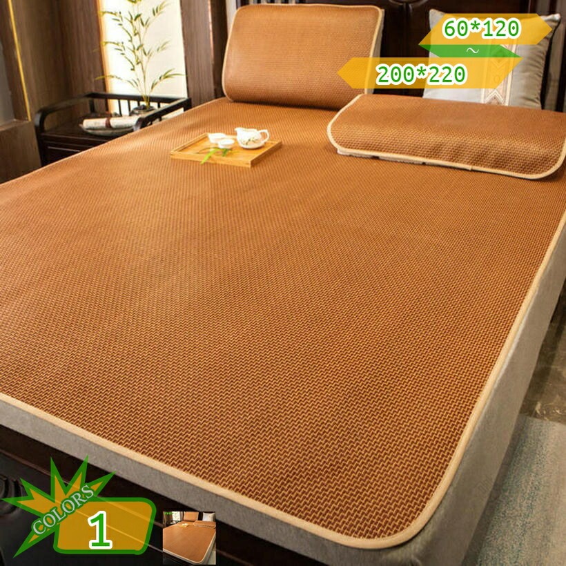 冷やりとした 敷き布 籐敷き布 冷感 夏用 夏 陽気 マットレスパッド 凉席 お取りつくろう飾り気のない 上滑り打ち切り 籐マットレス ウォッシャブル 寝心地 寝具用 洗える 寝ござ 客間 和風 通気 放熱性 折りたたみ