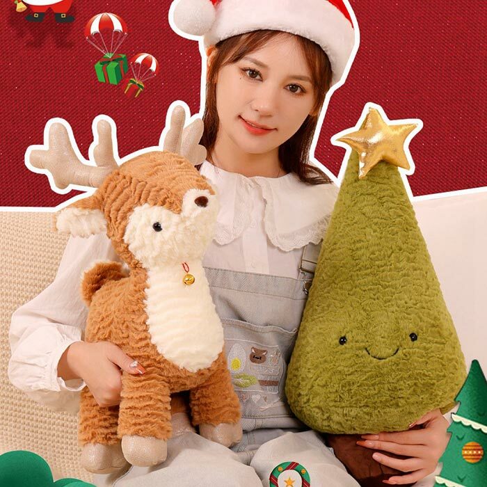 楽天市場】ぬいぐるみ 鹿 しか シカ クリスマス飾り トナカイ 抱き枕