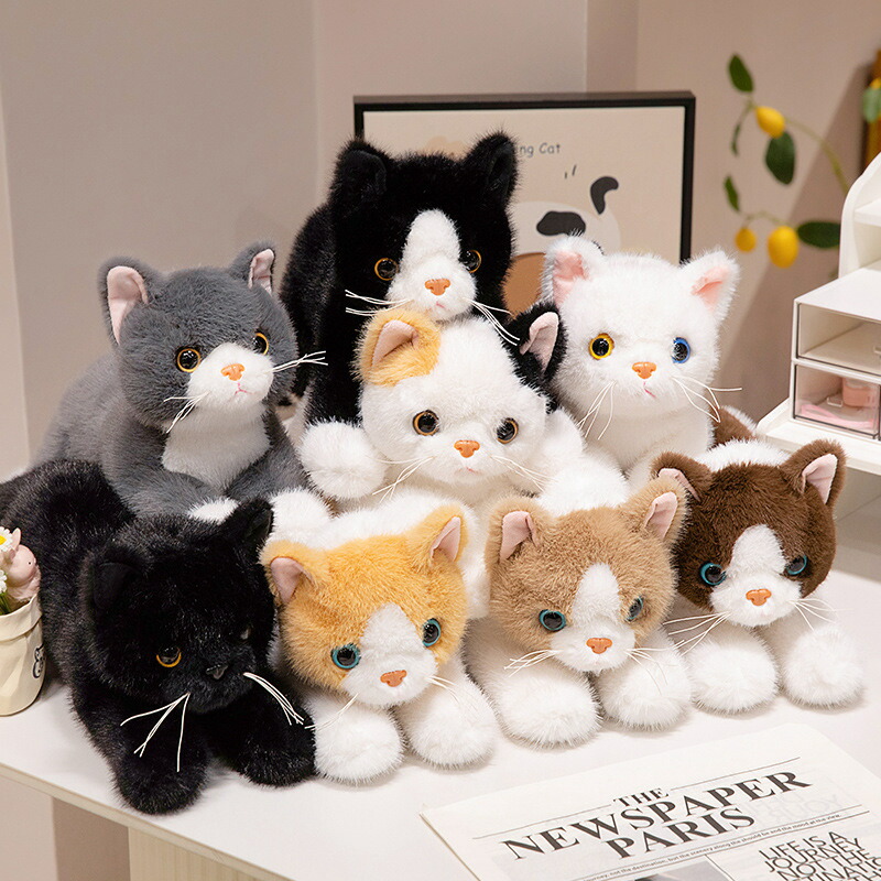 楽天市場】Chongker猫ぬいぐるみリアル本物そっくりハンドメイド