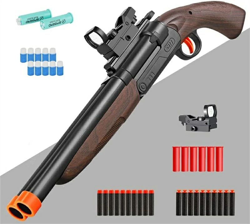 楽天市場】ショットガン風おもちゃ銃 ダブルバレルショットガン