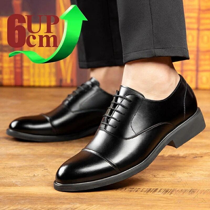 シークレット シューズ メンズ ビジネス シューズ ドレス シューズ 革靴 紳士靴 6cm up 厚底 6CMUP 身長アップ 背が 高く 見える 通勤 結婚式 フォーマル レザー