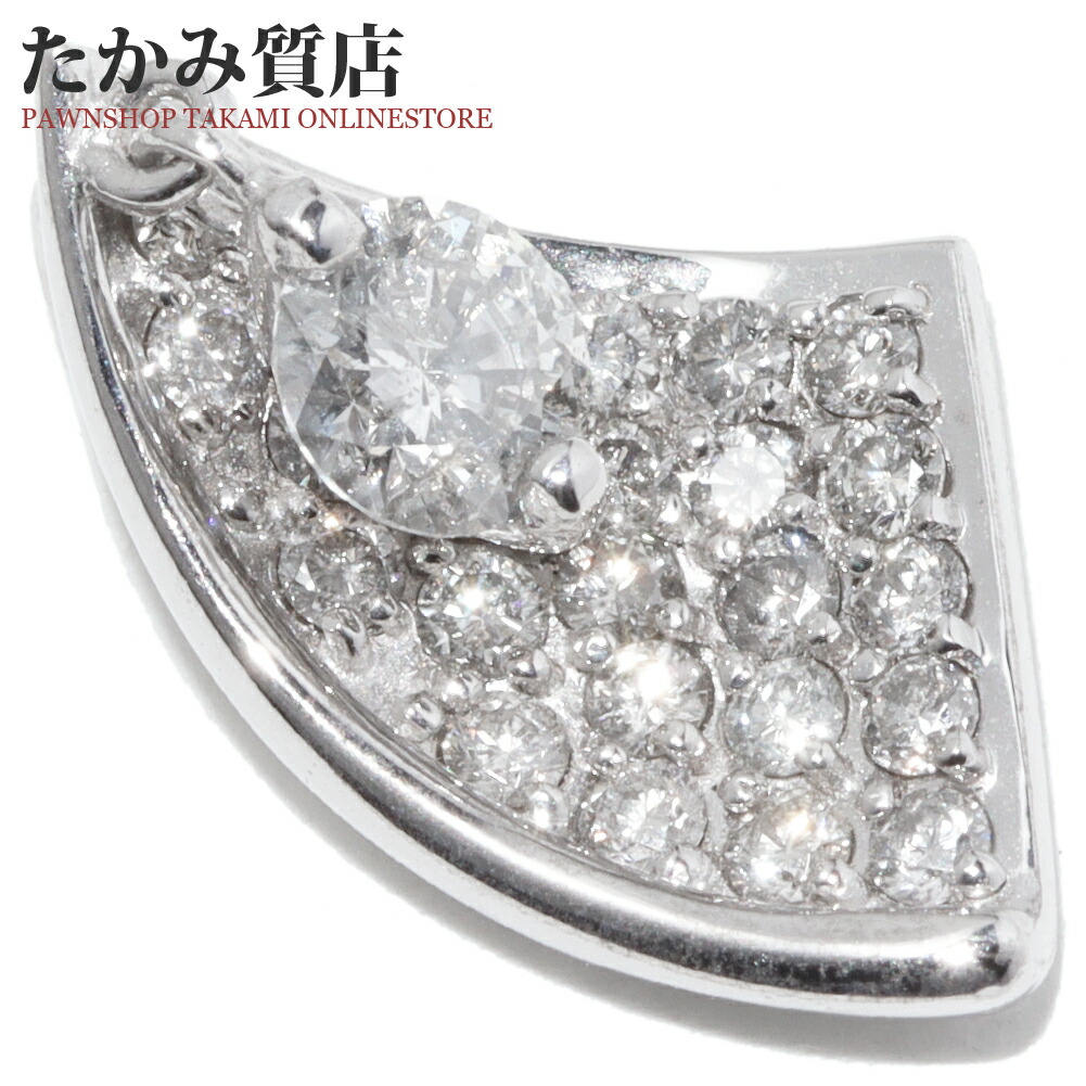 ペンダントトップ K18WG ダイヤ0.312ct/ダイヤ0.40ct 43,080円