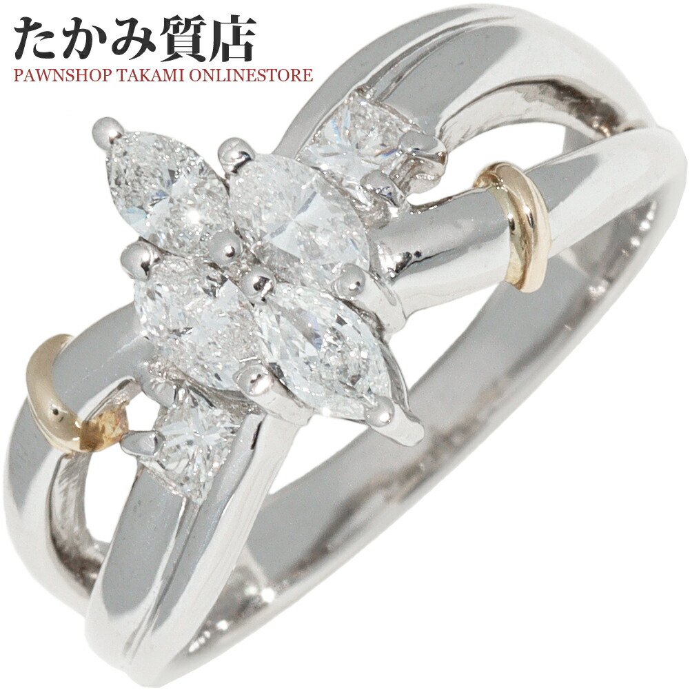 指輪 Pt900 K18YG ダイヤ0.65ct 12号 89,485円