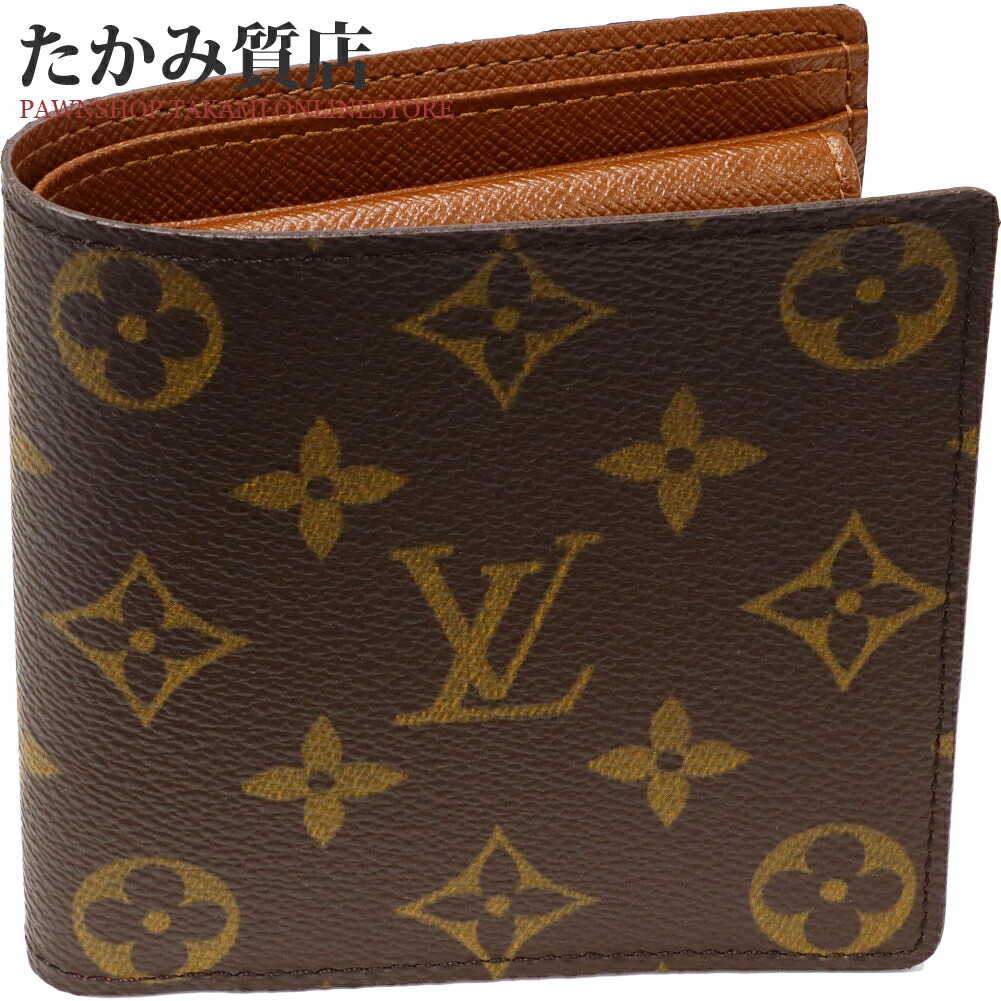 ⑥☆優良品☆モノグラム♪マルコ☆2つ折り財布★コインポケットあり ⑥☆在庫SALE/良品☆ モノグラム♪マルコ☆2つ折り財布☆コイン
