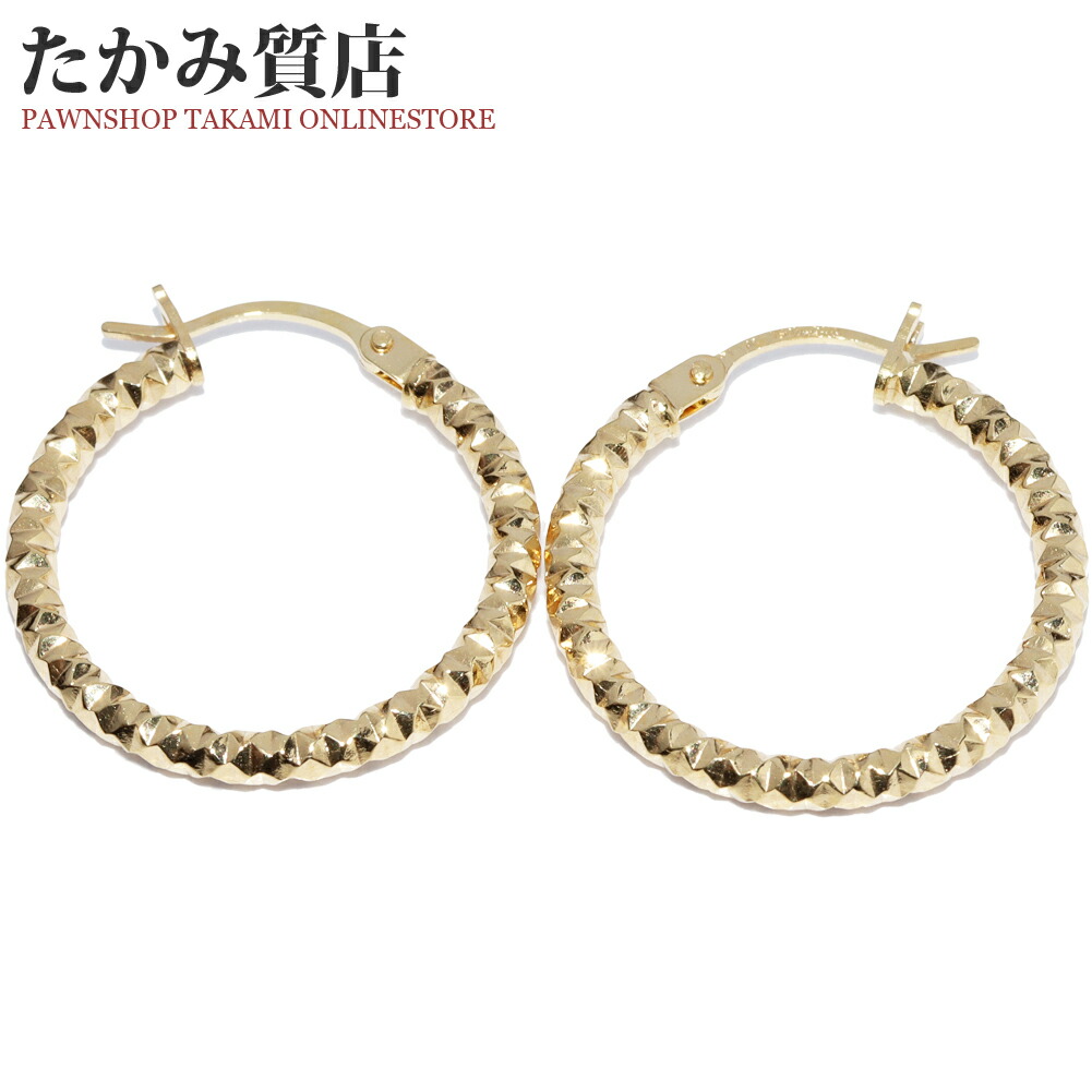 楽天市場】ウノアエレ フープピアス K18YG : たかみ質店楽天市場店