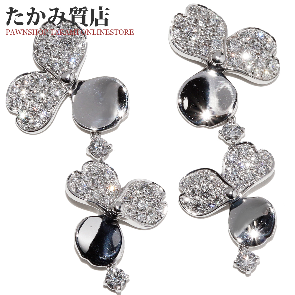 Tiffany フラワーフープピアス　希少 Tiffany フラワーフープピアス希少