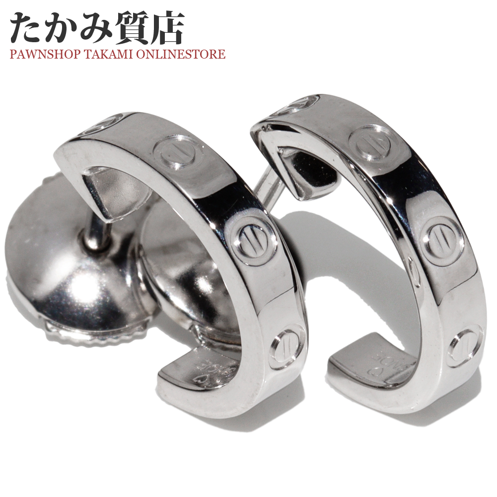 楽天市場】カルティエ フープピアス K18YG K18WG K18PG