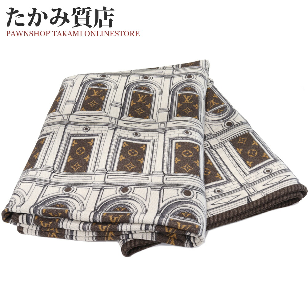 希少ルイヴィトンブランケットクヴェルテュールモノグラムエクリプス