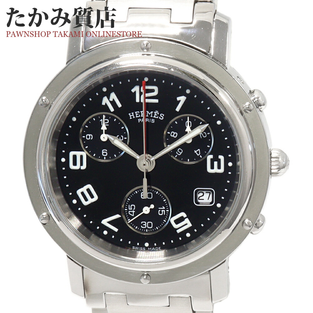 楽天市場】HERMES エルメス クリッパー クロノグラフ CL1.310.330/3840
