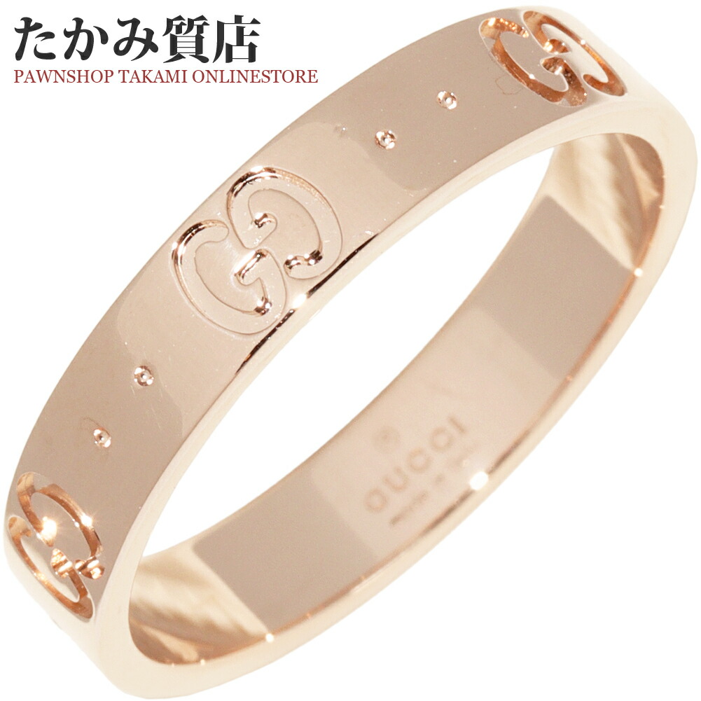 楽天市場】グッチ 指輪 K18PG インフィニティリング 幅4ミリ 日本限定