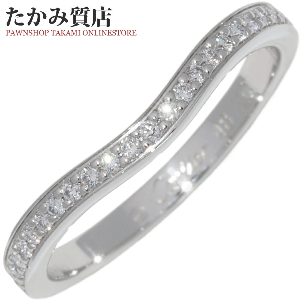 ◇カルティエ◇ 新品仕上済 バレリーナカーブ ダイヤ リング PT950 47号 shop-takashimaya7_tkh23b0506040