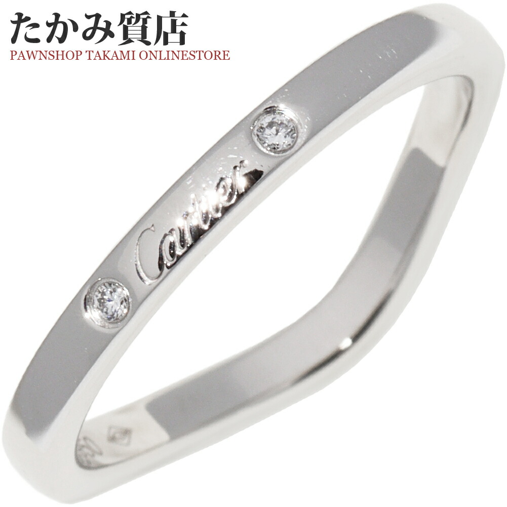 楽天市場】カルティエ 指輪 Pt950 ダイヤ0.15ct ダムール