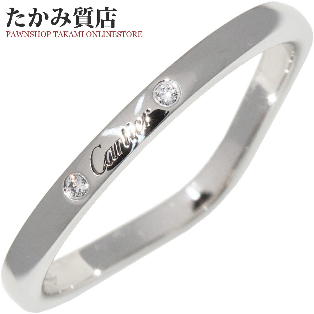 楽天市場】カルティエ 指輪 Pt950 ダイヤ0.15ct ダムール