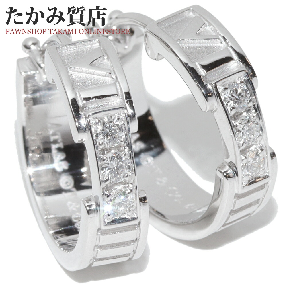楽天市場】ティファニー ピアス K18YG ダイヤ0.03ct フルール ド