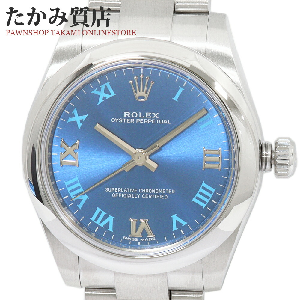 Rolex(ロレックス) 177200 オイスター 青板 31mm Buy Used Rolex Oyster Perpetual 177200 | Bob's Watches - Sku