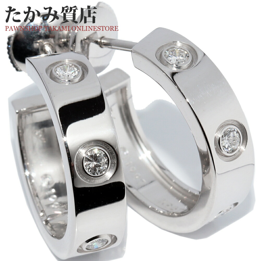 楽天市場】カルティエ フープピアス K18YG K18WG K18PG トリニティ