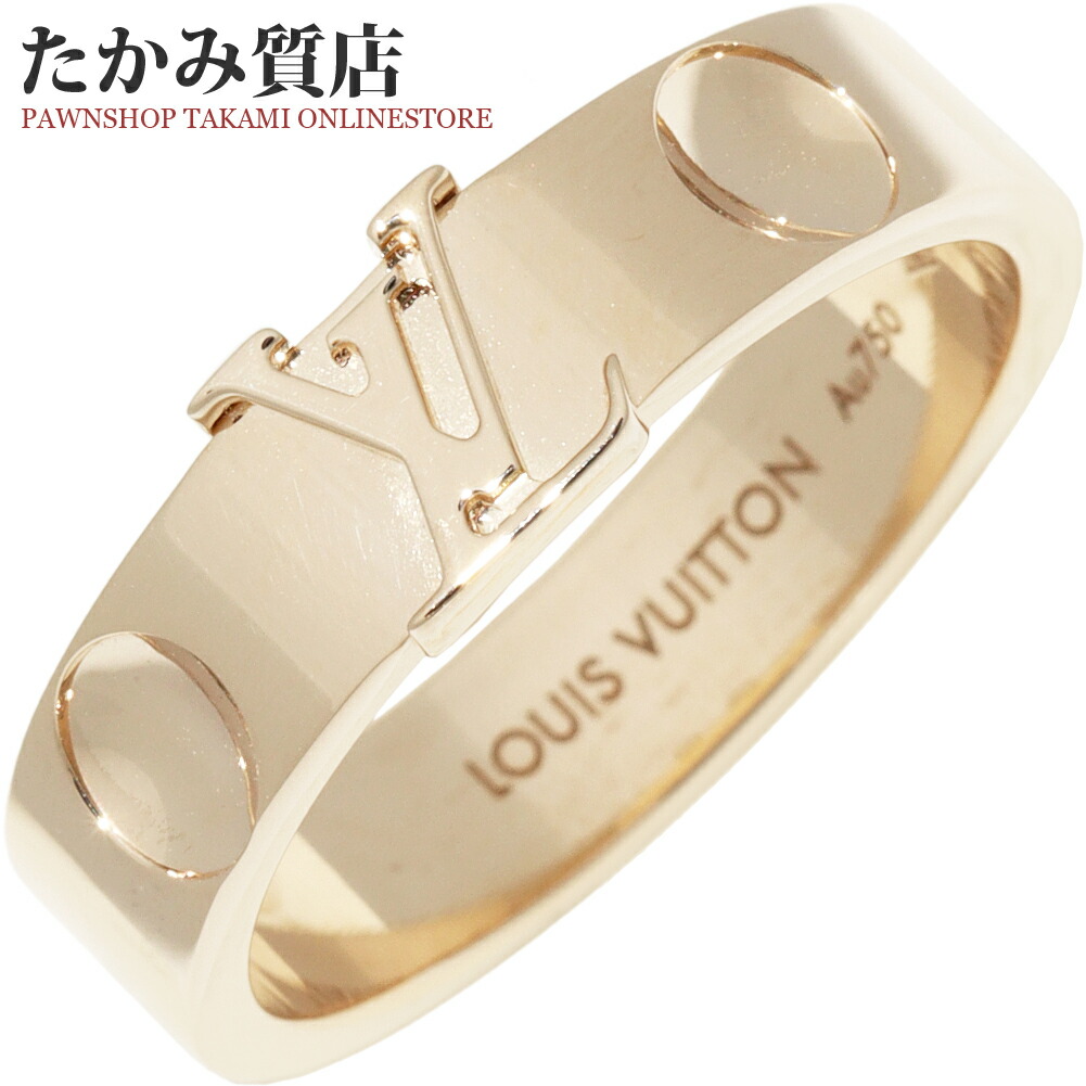 LOUIS VUITTON ルイ・ヴィトン リング K18PG 49 約9号 LOUIS VUITTON ルイヴィトン プティットバーグ アンプラント #49