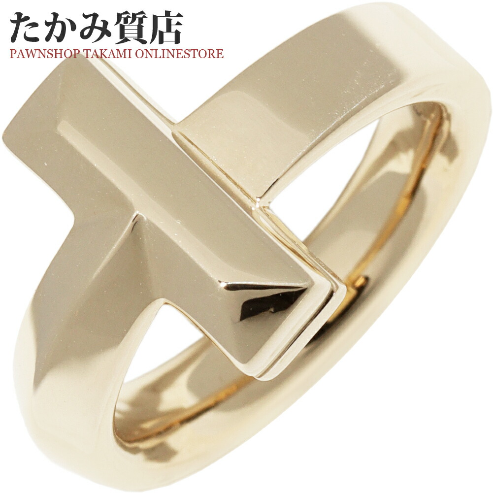 楽天市場】ティファニー 指輪 K18PG Tワイヤーリング 11号 : たかみ